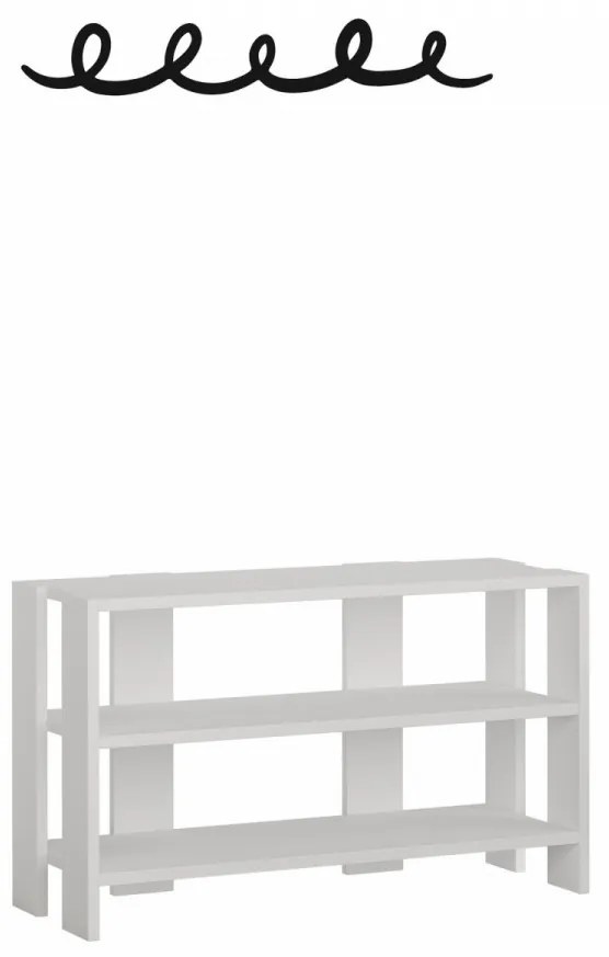 Set Cuier Hol si Dulap Pantofi Tono, Alb