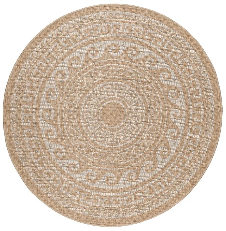 Covor de exterior bej rotund ø 80 cm Comilla – Ayyildiz Carpets