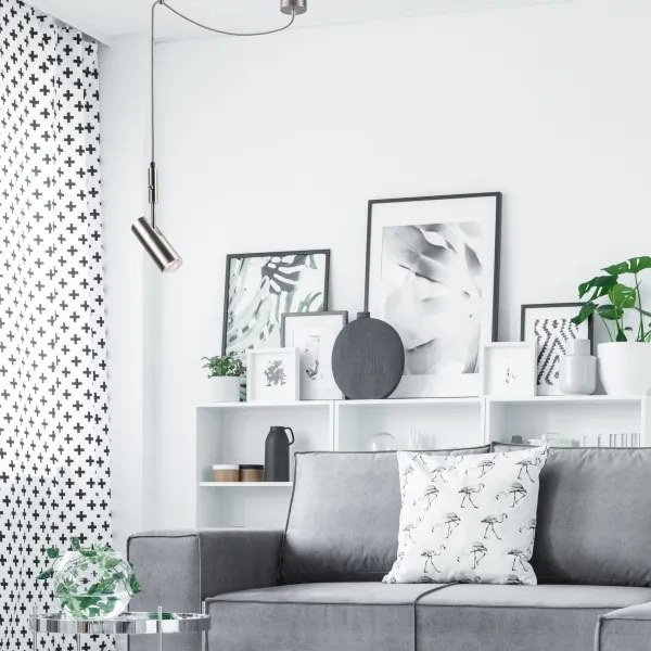 Lustră pe cablu ALMA 1xGU10/35W/230V crom