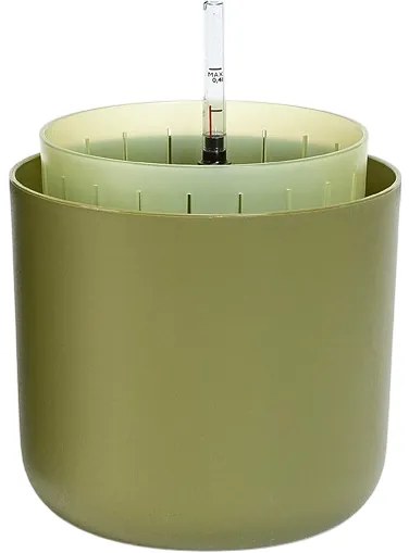 Plastia Ghiveci cu auto-irigare Tolita Air verde,diametru 16 cm, diam. 16 cm