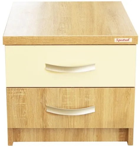 Noptiera Milano sonoma cu fildes