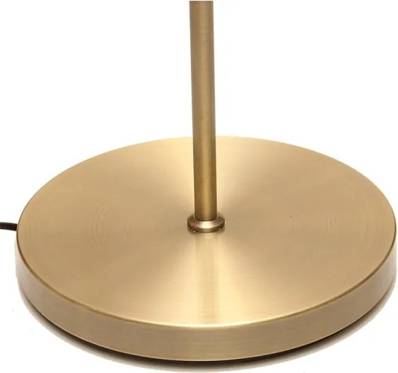 Lampă de podea LED reglabilă NORA, 25W/230V (2200/3000/4000K) + LED 5W 3000K, auriu, cu telecomandă