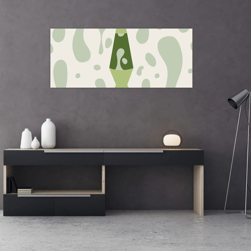 Tablou - Hippies, lampa de lavă (120x50 cm)