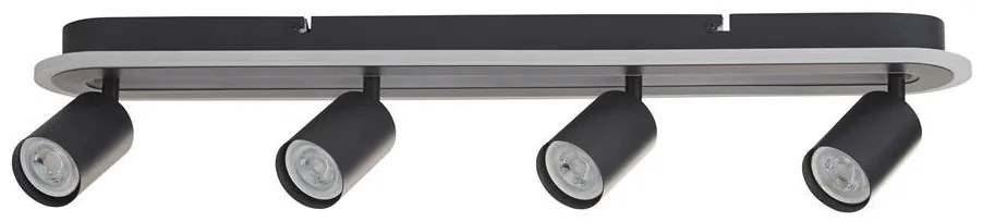 Plafoniera cu 4 spoturi metal negru San Diego