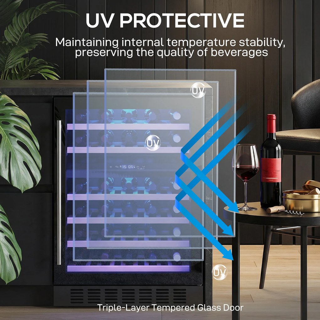 HOMCOM frigider compact adâncime mică 40 vitrină | Aosom Romania