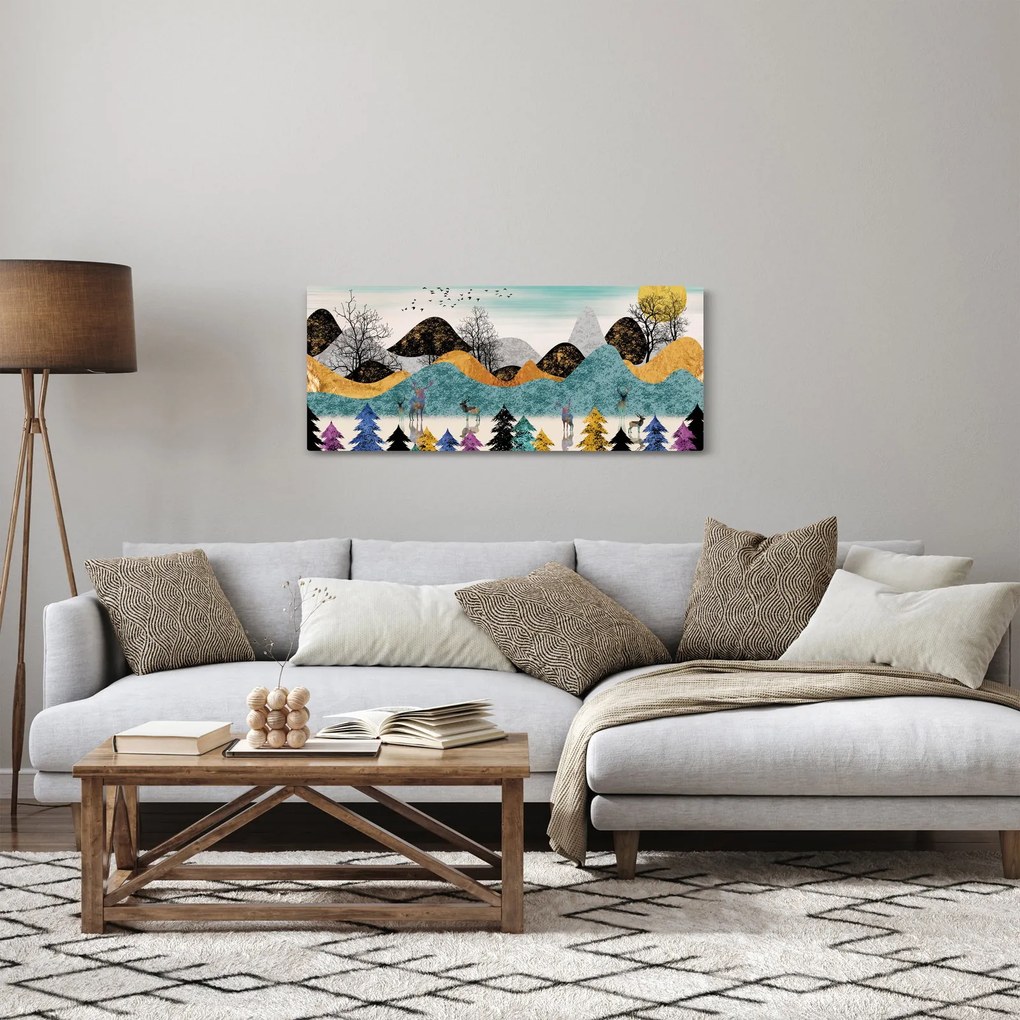 Tablou fgrafic cu cebi (120x50 cm)