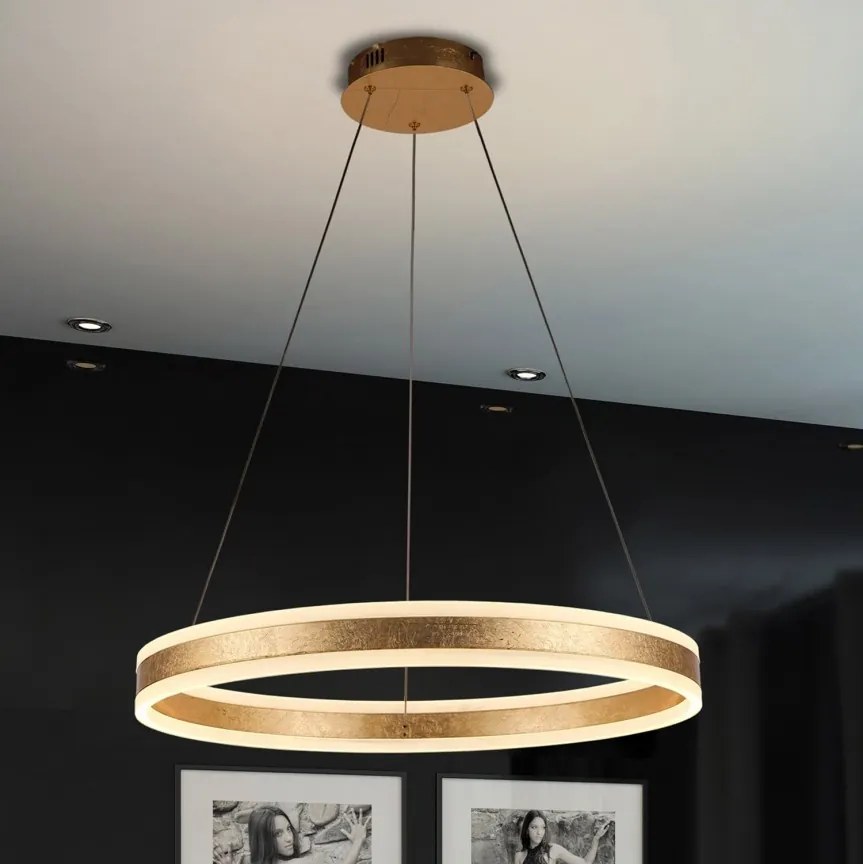 Lustra LED design modern circular 100cm Helia aurie SV-831622