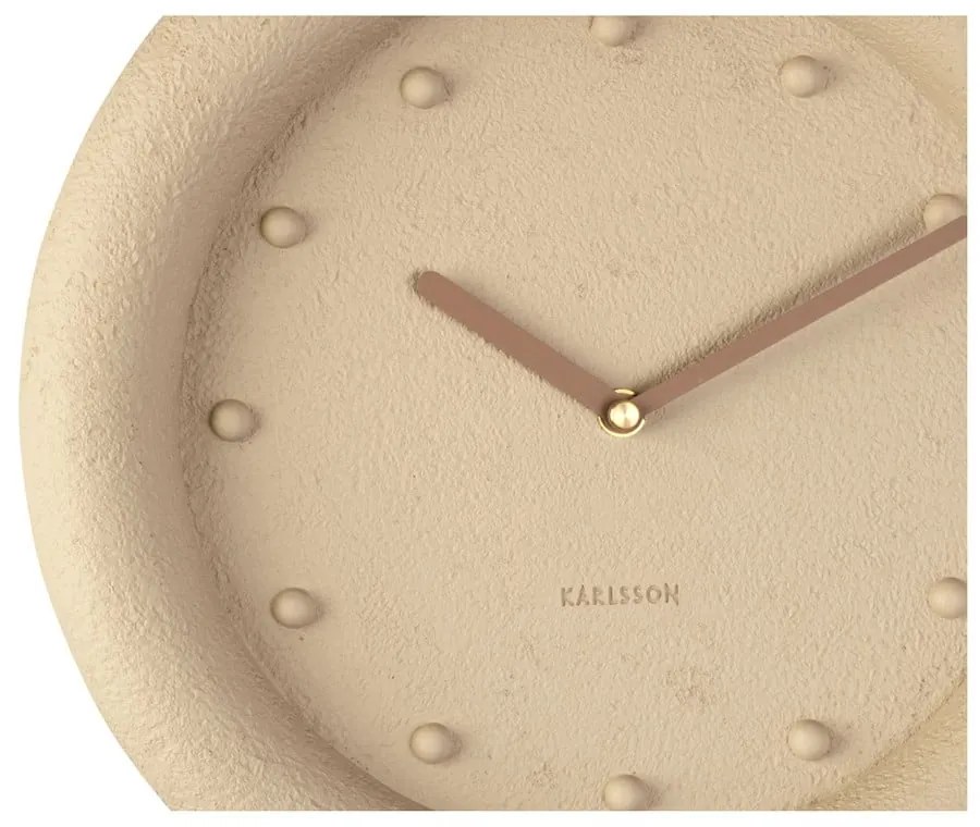 Ceas de perete Karlsson Petra, ø 30 cm, bej