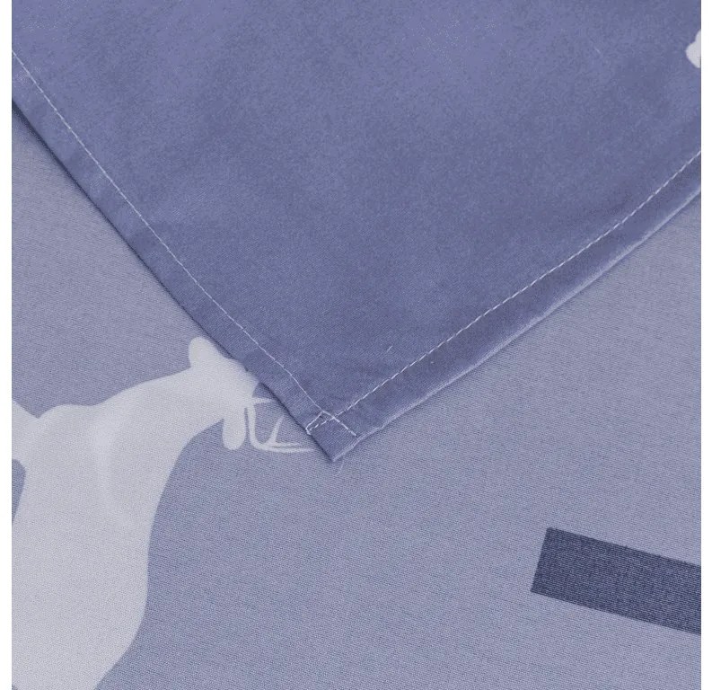 Cearsaf si fata de perna DEER AND TREE Dimensiune: 2 ks 50 x 70 cm | 200 x 240 cm