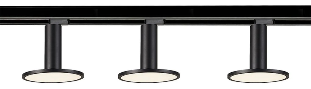 Light Prestige Aquilion set de iluminat pe șină cu reflectoare 3x12 W negru LP2201RBKSET