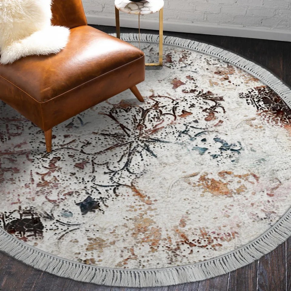 Covor Living ALN400609RN17, Ø 100 cm, Poliester