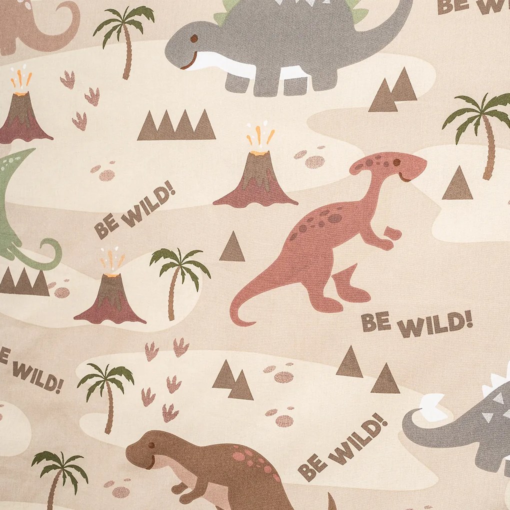 Lenjerie de pat din bumbac 4Home Dino world pentru copii, 100 x 135 cm, 40 x 60 cm, 100 x 135 cm, 40 x 60 cm