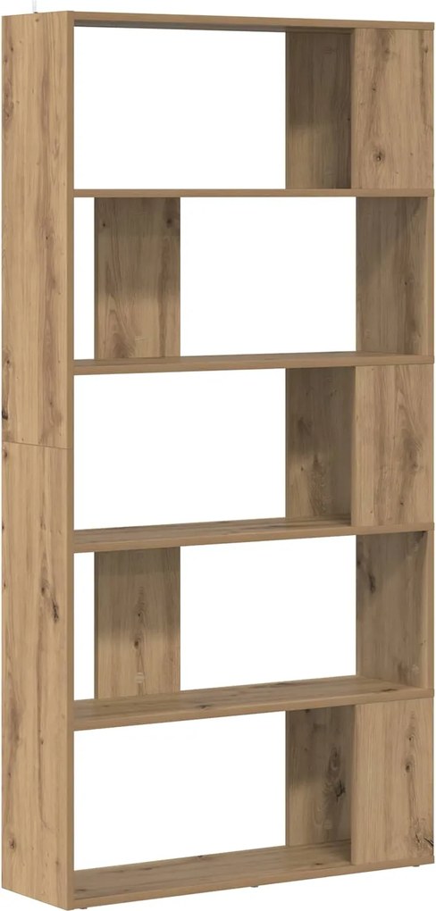 vidaXL Dulap pentru cărți Stejar Artizanal 80 x 24 x 159 cm