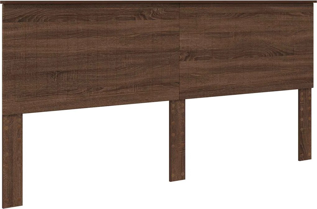 vidaXL Tăblie cap cu headboard Stejar închis 200 cm Lemn compozit