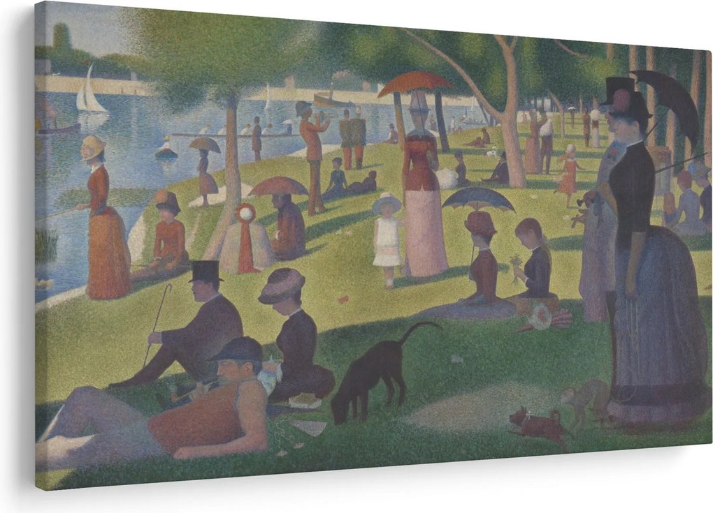 Tablou - Georges Seurat, A Sunday on La Grande Jatte, reproducere (90x60 cm)