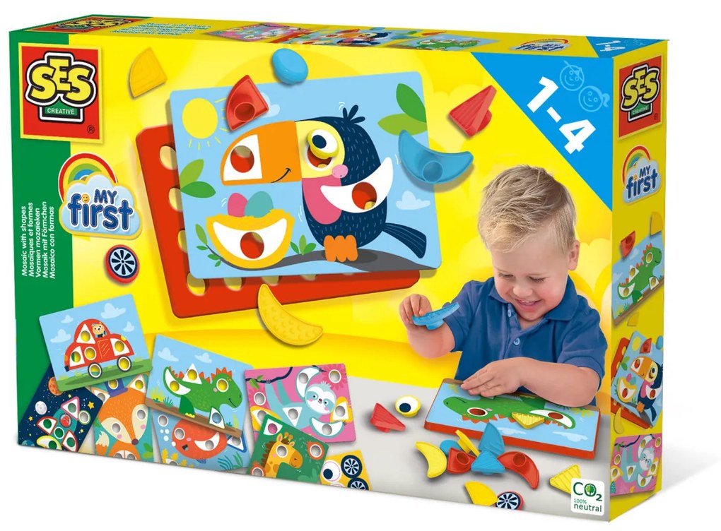 My first - Set creativ mozaic cu butoni mari