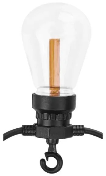 Ghirlandă solară decorativă cu 10 LED-uri, 0,6 W/1,2 V, 4,5 m, IP44, 800 mAh