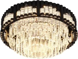 Brilagi - Plafonieră LED dimabilă CROWN LED/41W/230V diam. 48 cm neagră + telecomandă