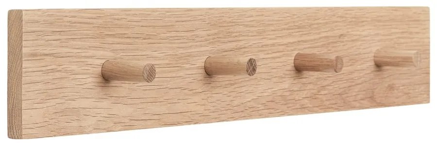 Cuier de perete în culoare naturală din lemn de stejar Folk – Hübsch