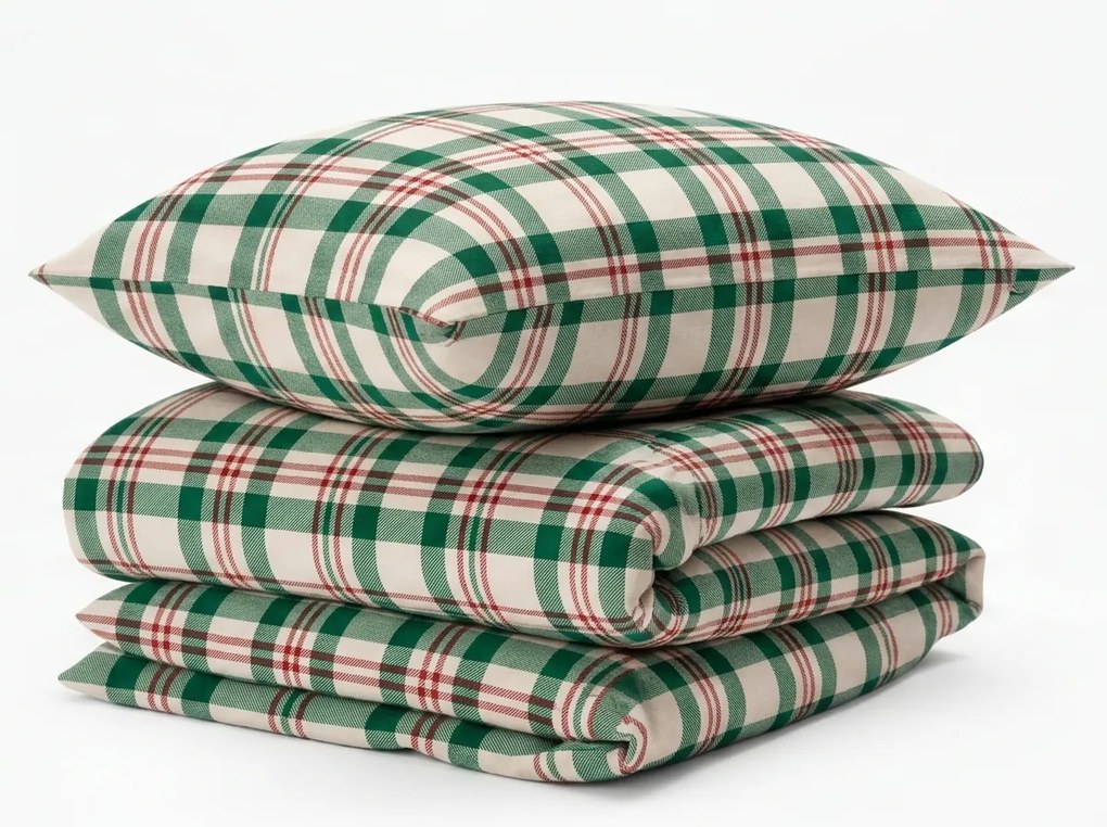 Lenjerie de pat din bumbac WINTER PLAID colorata Dimensiune lenjerie de pat: 70 x 90 cm | 140 x 200 cm