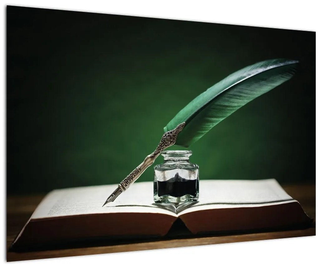 Tablou cu stilou sriind (90x60 cm)