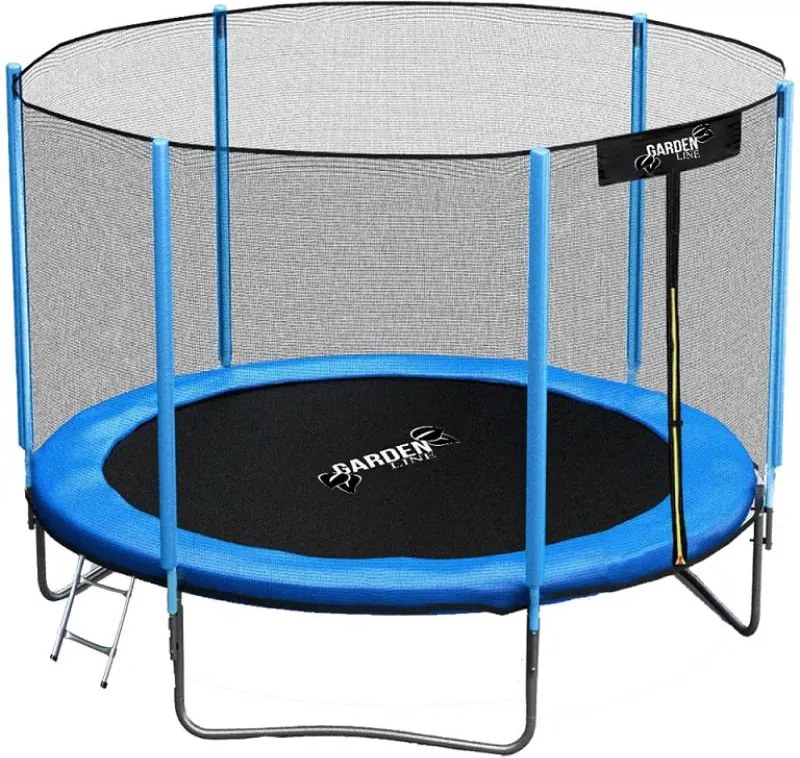 Trambulină 252cm 8ft cu plasă de siguranță și scări