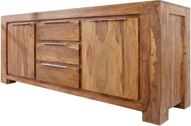 Comoda realizata manual din lemn masiv, design elegant Giant Sheesham 180cm