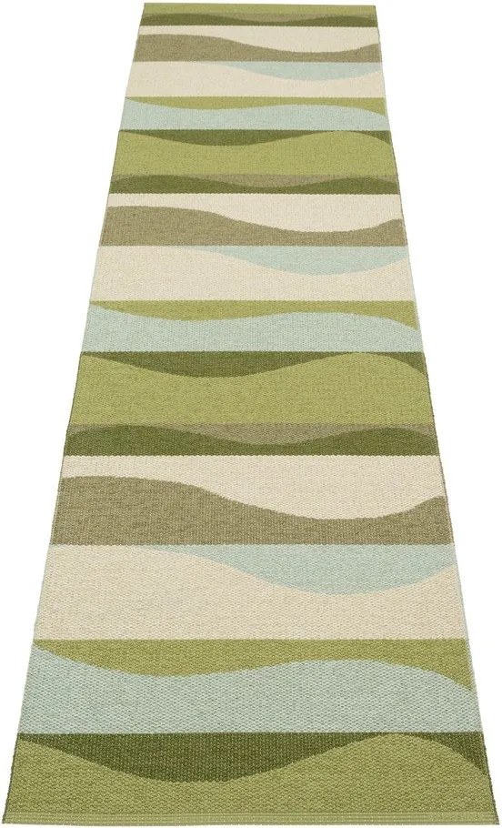 Covor tip traversă pentru interior și exterior verde 70x300 cm Urvi Woods – Pappelina