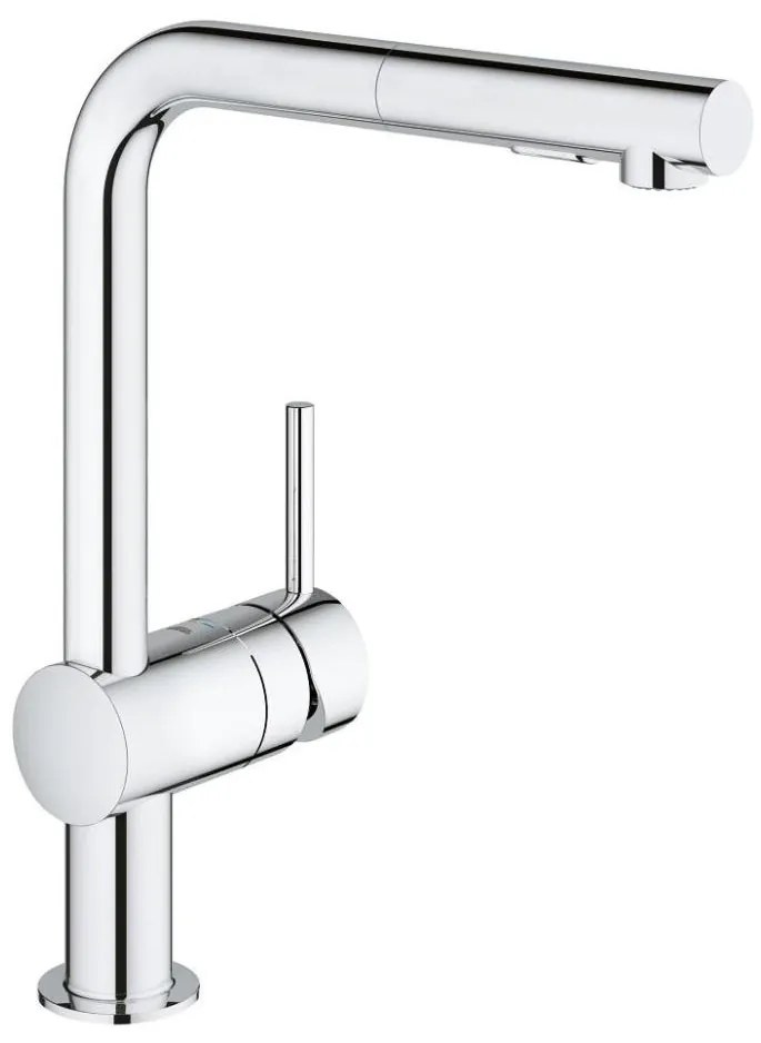 GROHE 30274000 - Baterie pentru chiuvetă de bucătărie cu pipa în formă de L, crom lucios