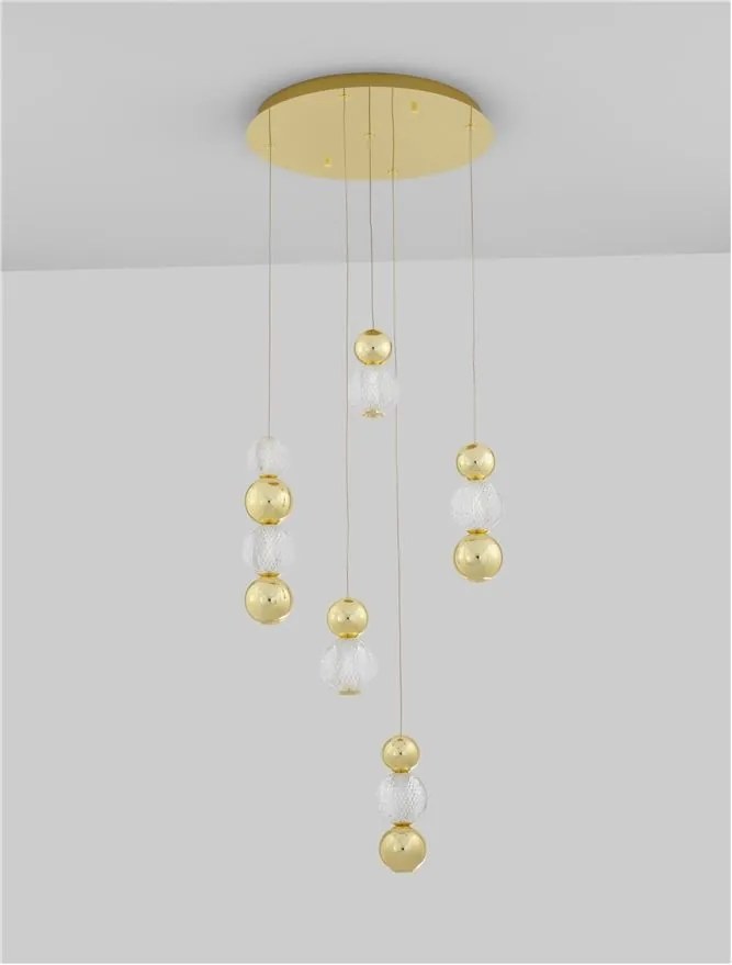 Lustra moderna cu 5 pendule LED design elegant BRILLE