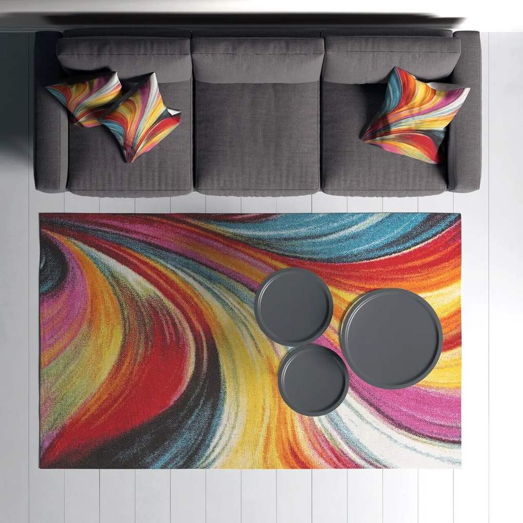 Covor, Woopamuk191, 80x150 cm, 70% bumbac/30% poliester, Multicolor