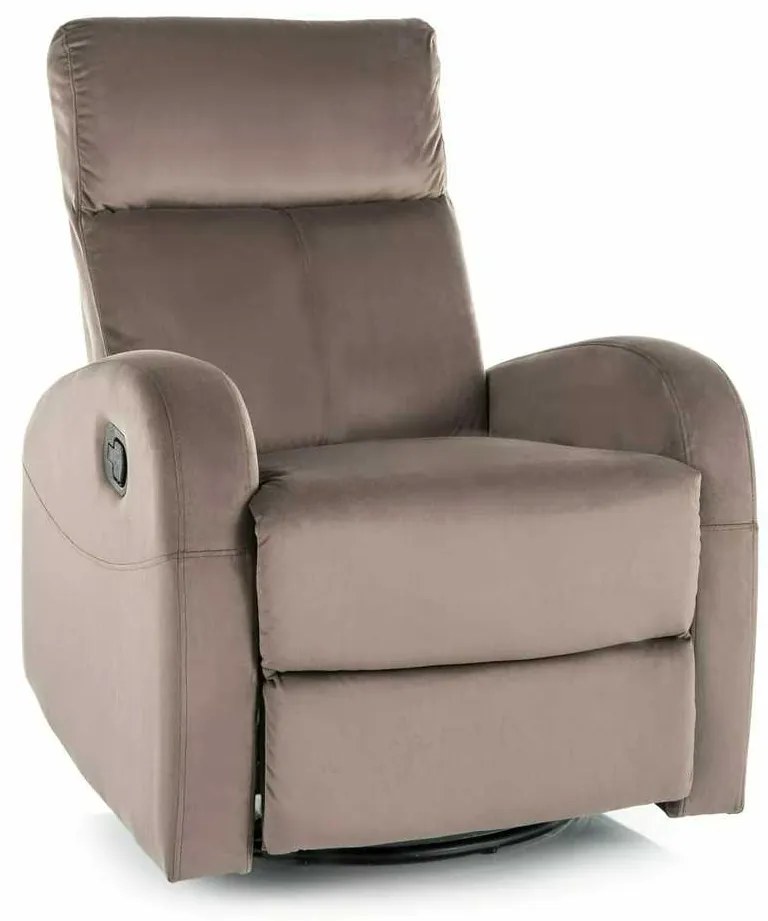 Scaun reclinabil Olimp Velvet, maro