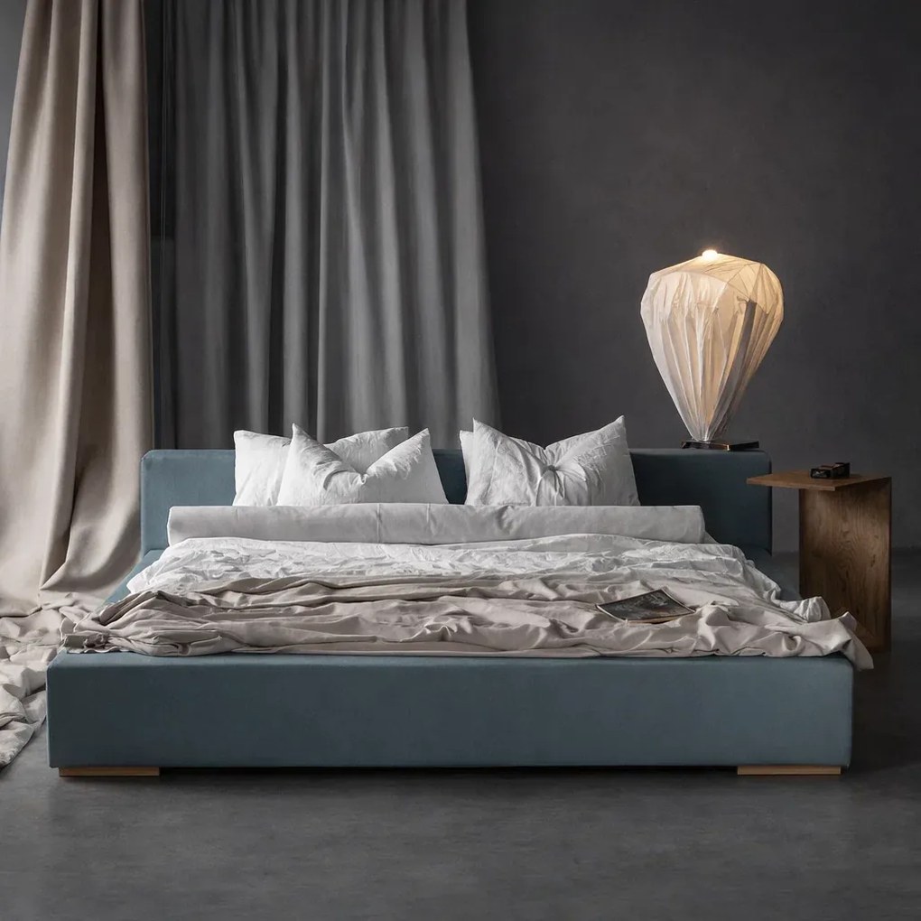 Pat dormitor Kubo gri, 140A 200   160A 200   180A 200