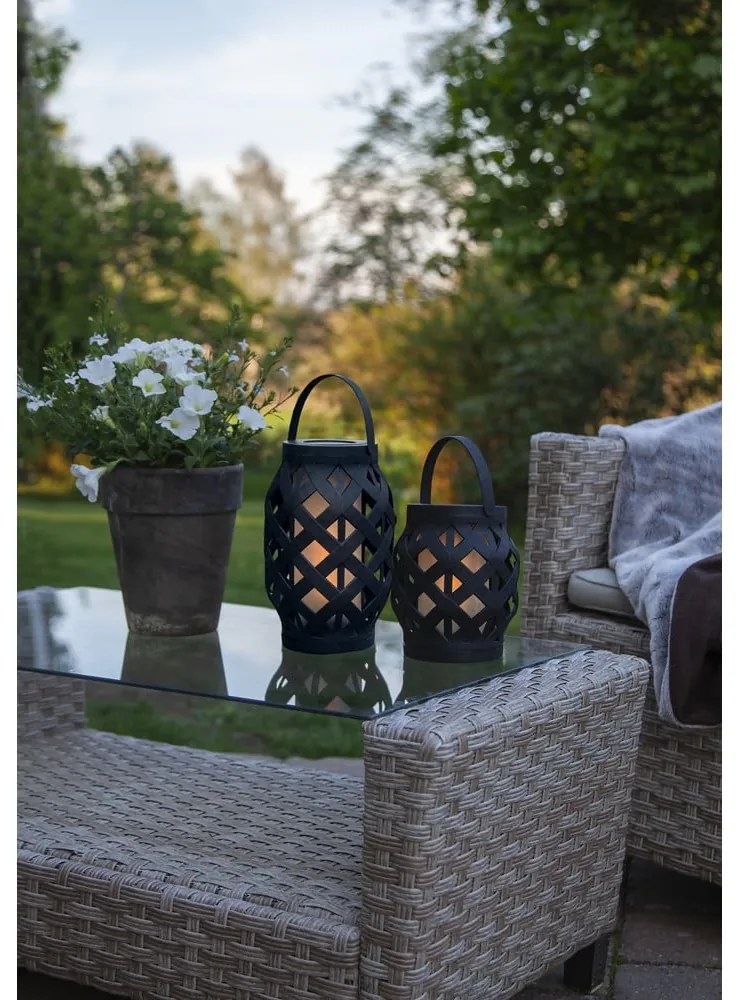 Felinar Star Trading Flame Lantern, înălțime 16 cm, negru