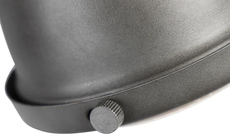 Spotlight industrial din oțel cu lemn inclinabil cu 3 lumini - Emado