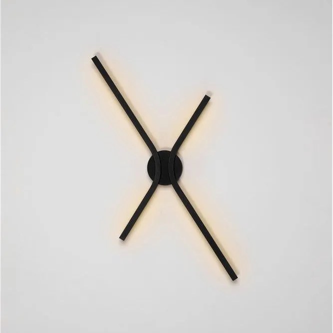 Aplica de perete LED CCT design modern AKRO negru