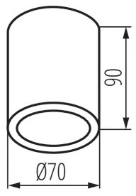 Spot de exterior AQILO 1xGU10/7W/230V IP65 antracit Kanlux 33362