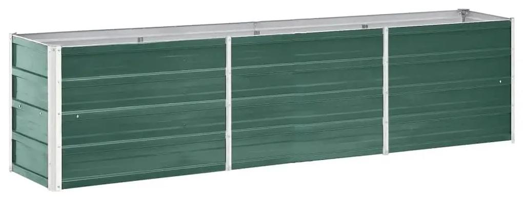 Strat inaltat de gradina verde 240 x 40 x 45 cm otel galvanizat 1, Verde, 240 x 40 x 45 cm