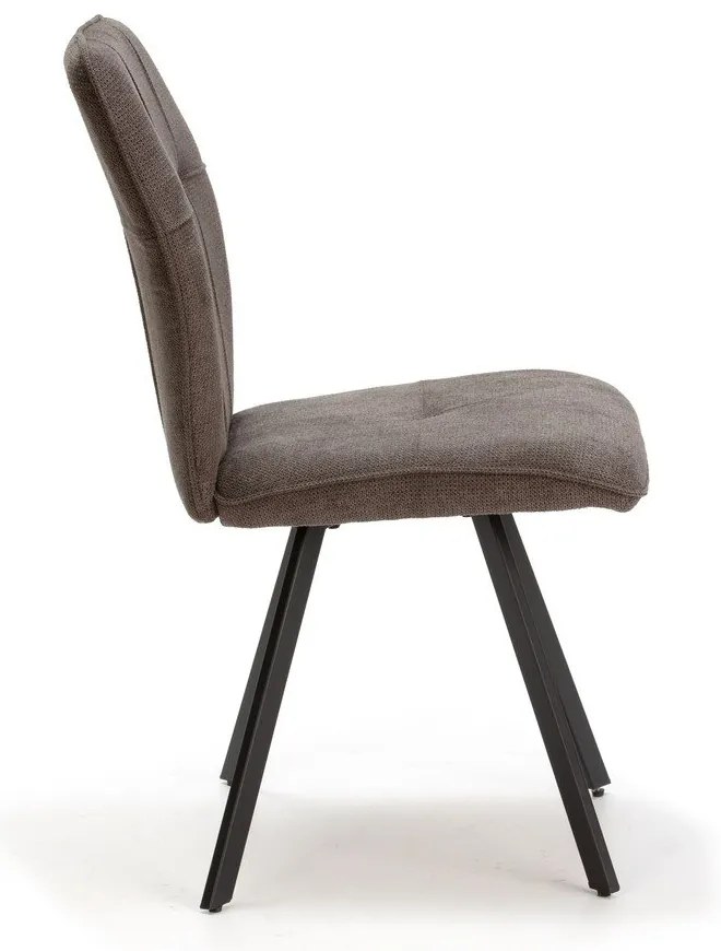 Scaune de dining gri-închis 4 buc. Mery – Marckeric