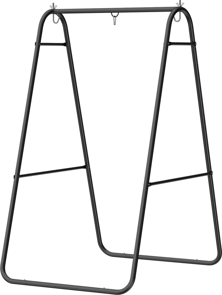 Outsunny Suport fotoliu suspendat, capacitate 150 kg, pentru interior și exterior, Negru | Aosom Romania