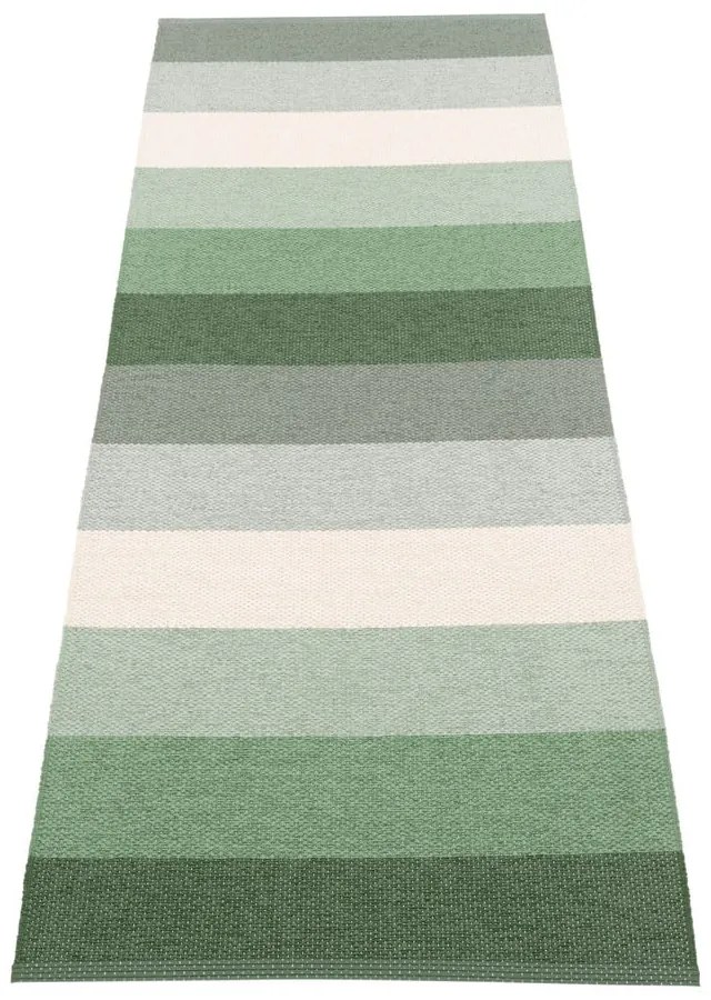 Covor tip traversă pentru interior și exterior verde/crem 70x200 cm Molly Woods – Pappelina