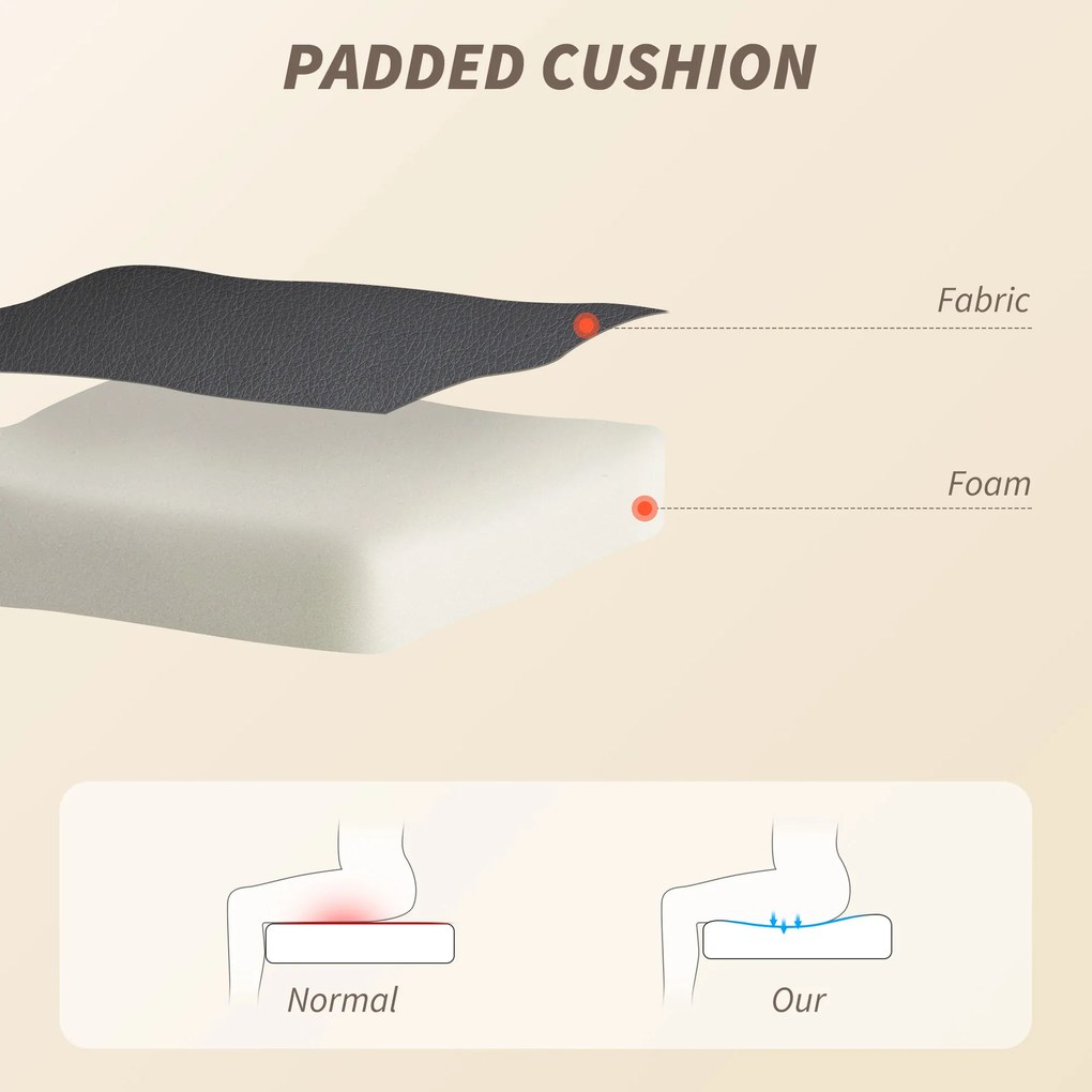 HOMCOM Scaun de Birou Masant Vibrant la 4 Puncte cu Funcție de Dondolo și Încălzire, Scaun de Birou, Scaun pentru Birou în Piele PU cu Brațe Pliabile și Înălțime Reglabilă, Negru | Aosom Romania