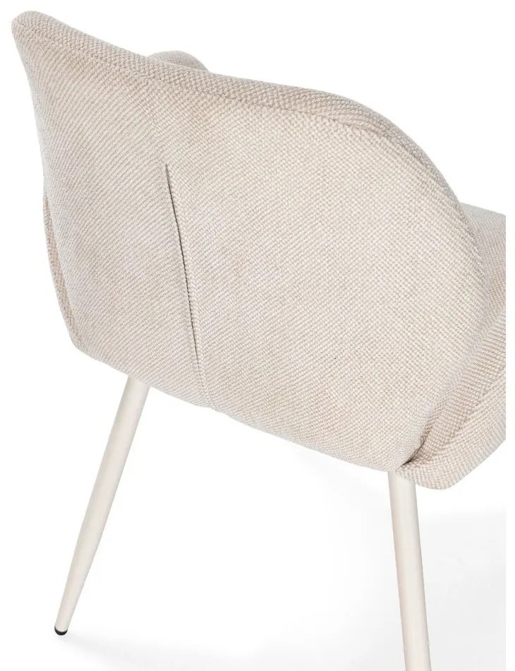 Set de scaune de sufragerie bej 2 buc. tapițat Ansu – Marckeric