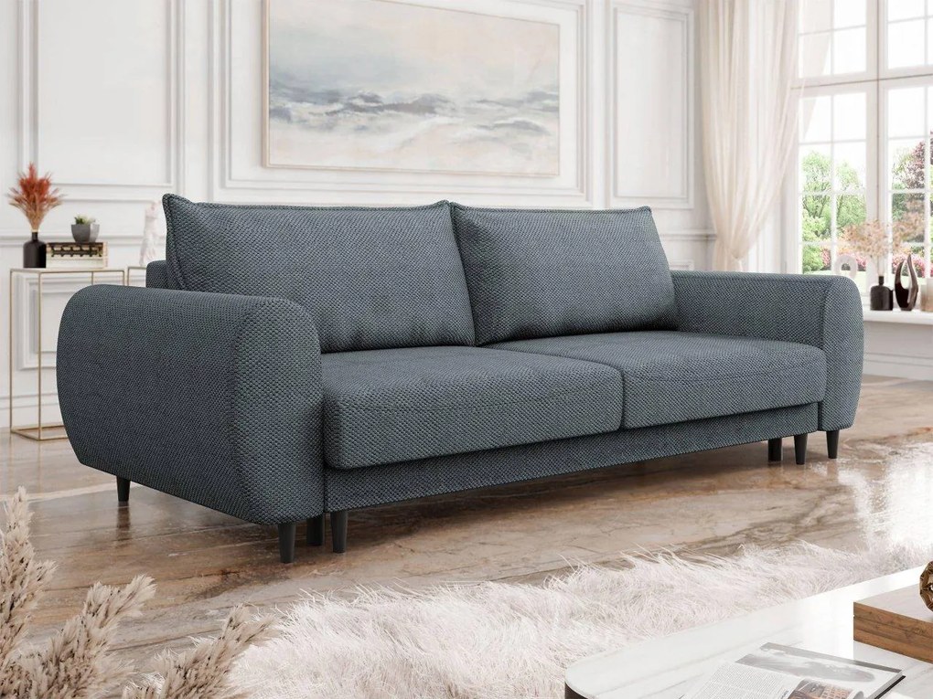 Canapea extensibilă Nosenas (Gri închis) (cu sp. depozitare). Promo -17%. 1105582