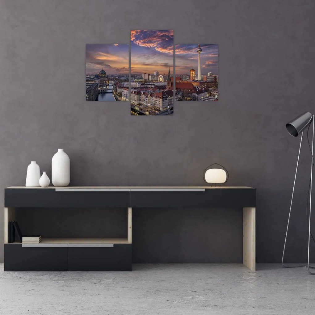 Tablou - Apus de soare în Berlin (90x60 cm)