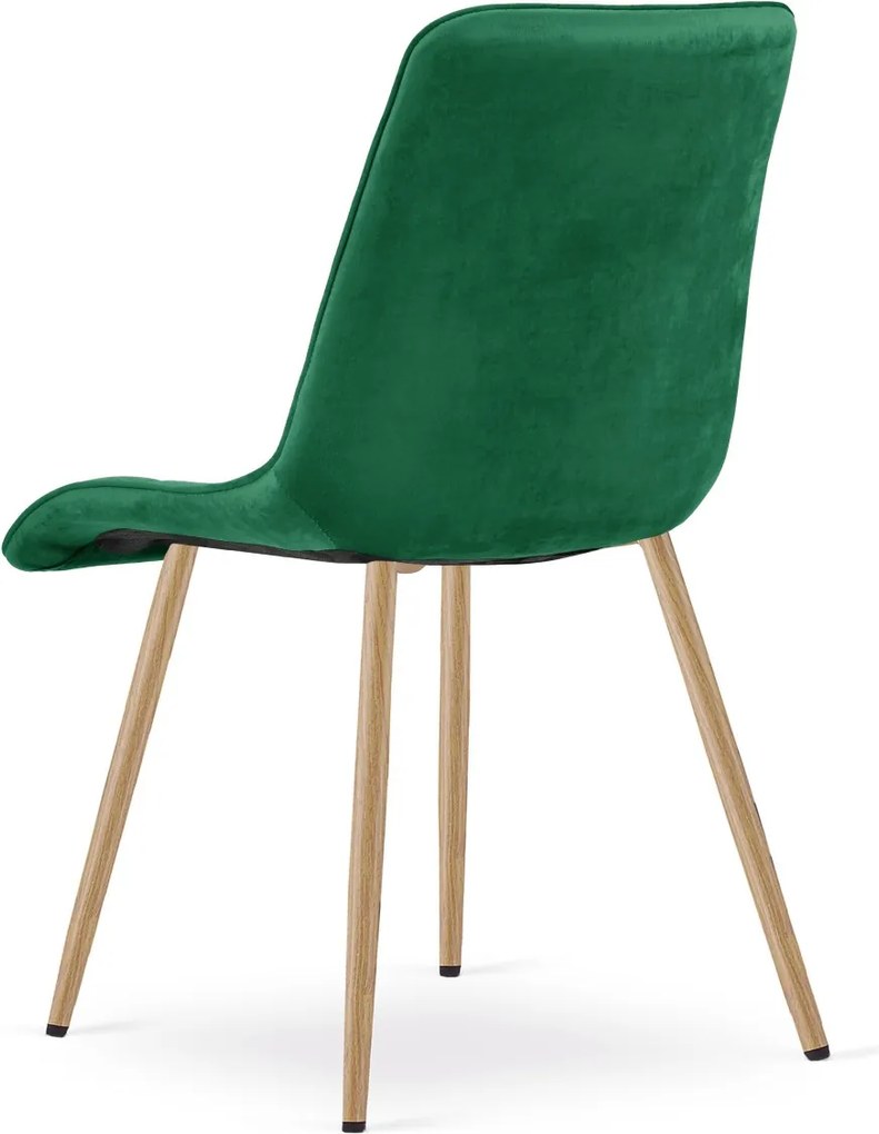 Scaun de masa SPLIT VELVET, verde
