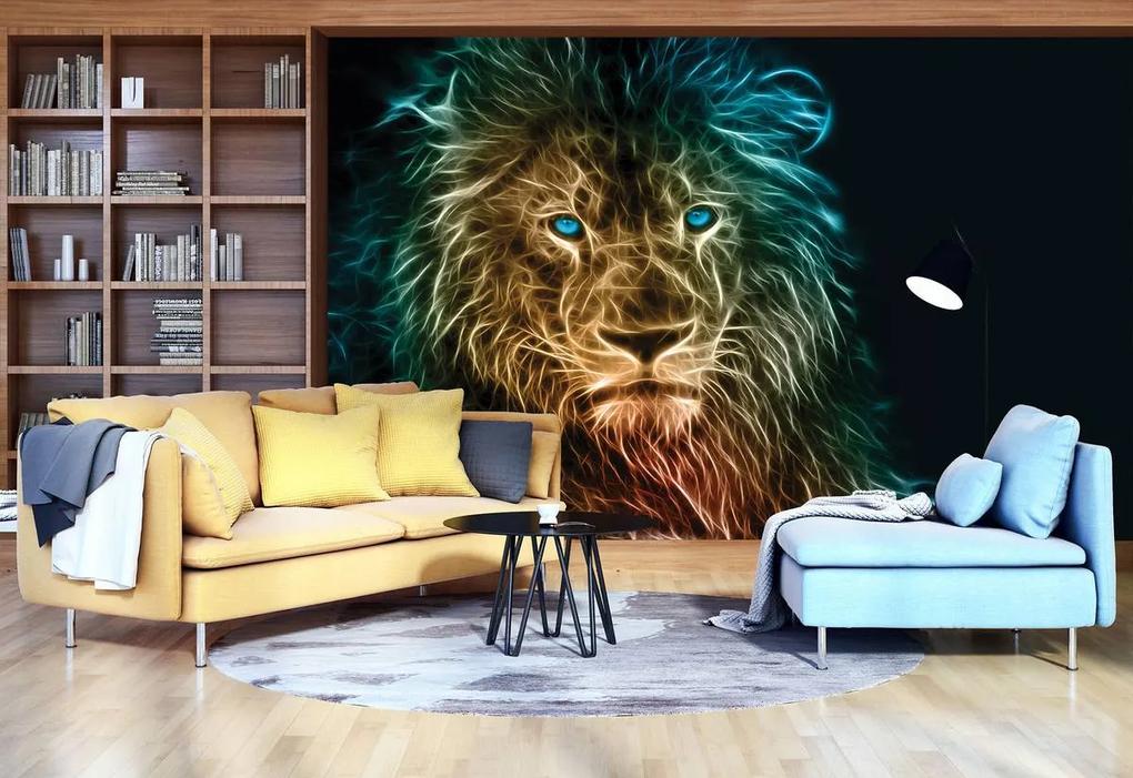 Fototapet - Abstracție cu leu (152,5x104 cm), în 8 de alte dimensiuni noi