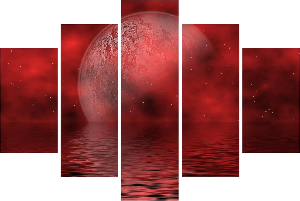 Tablou - Luna pe nivelul apei (150x105 cm)