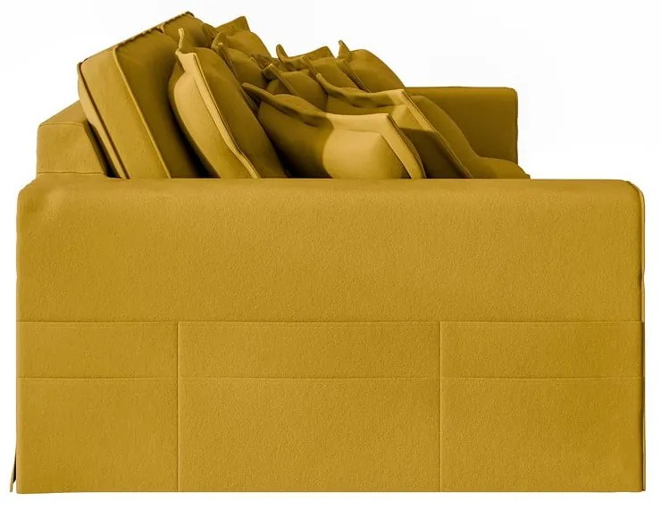 Canapea galbenă 236 cm Nora – Ropez