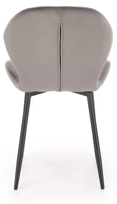 Scaun K538 velvet gri H85 cm